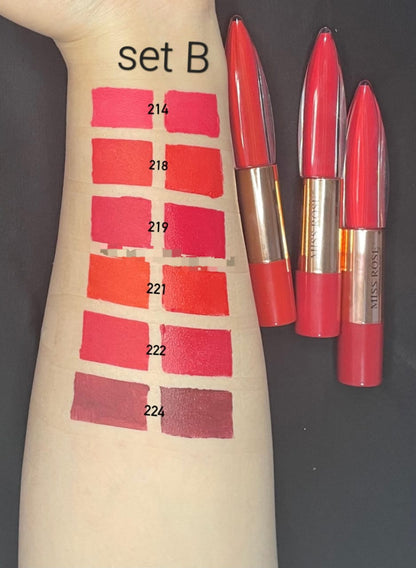 Miss Rose 2in1 LipGloss+Lipstick