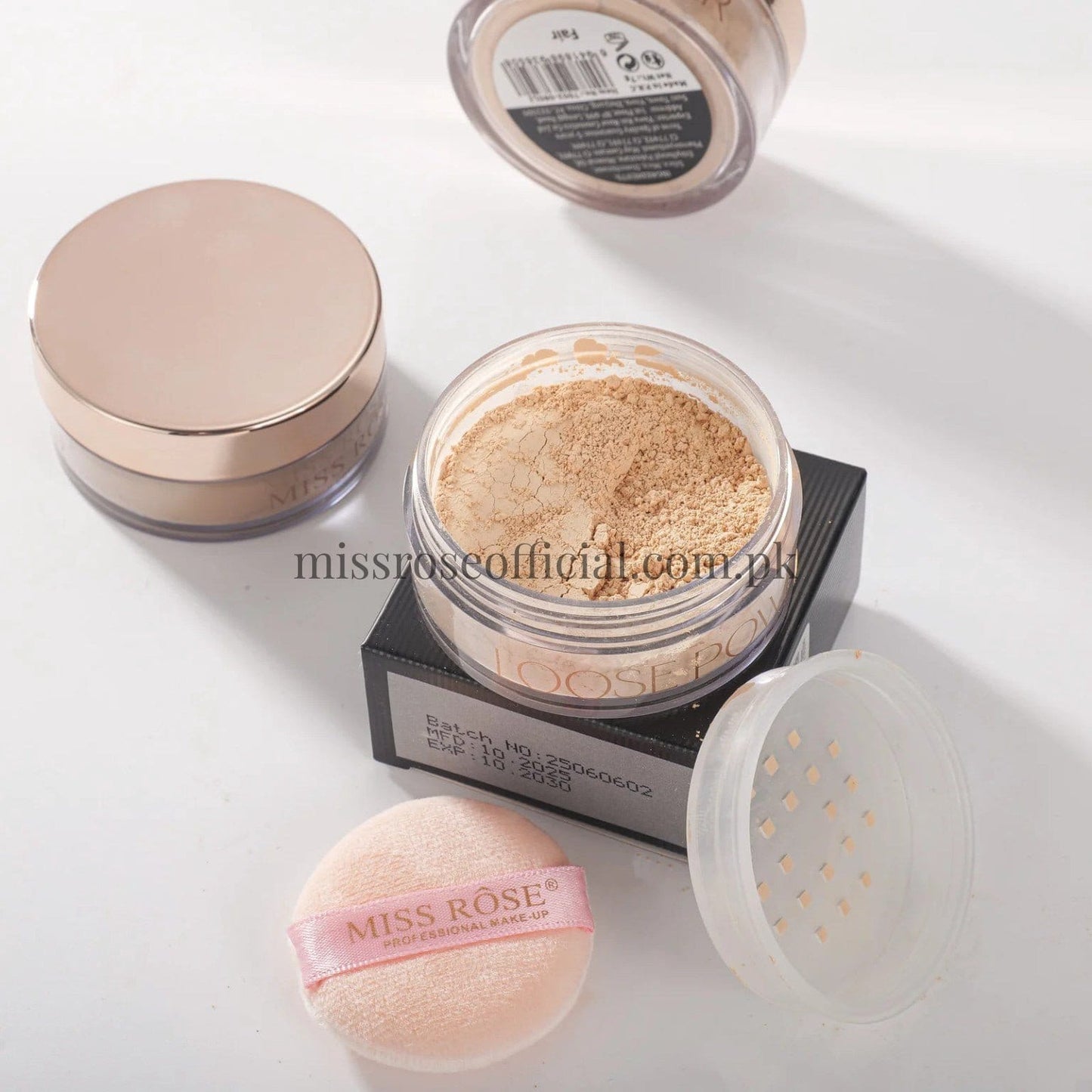 Miss Rose Silky and Soft Matte Loose Powder