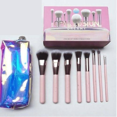 BH Cosmetics - Opallusion: Dreamy 8 Piece Brush Set with a Zip Bag