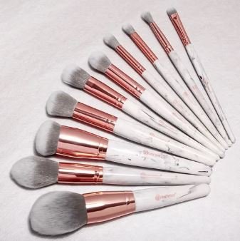 BH Cosmetics Marble Brush Set-13 Pieces Brush Set