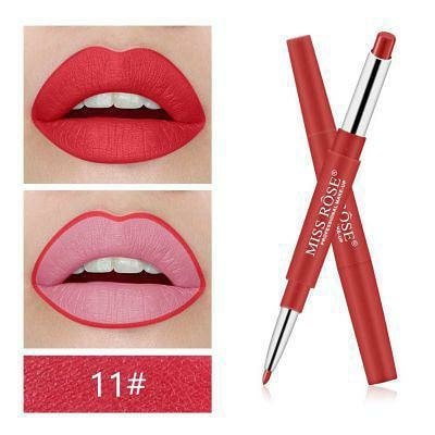 Miss Rose 2 in 1 Lipstick and Lipliner (11 Dark Red)