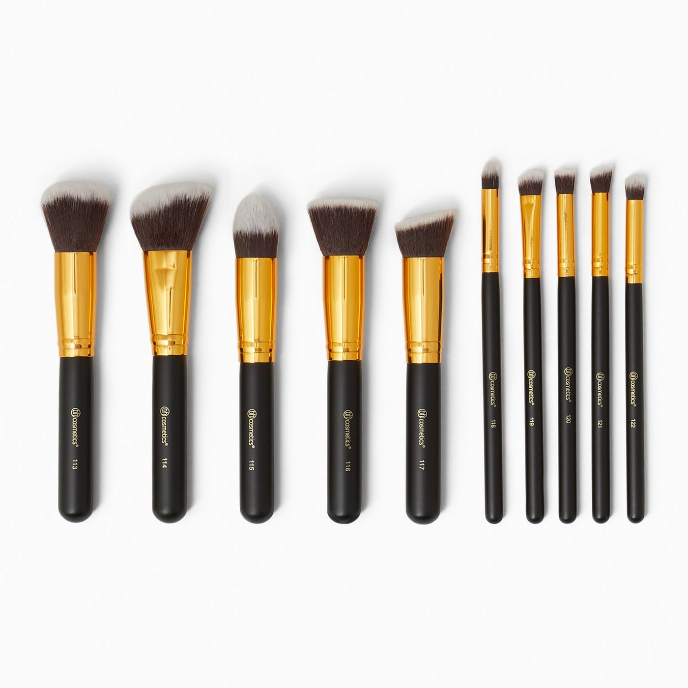 black gold makeup brush kit