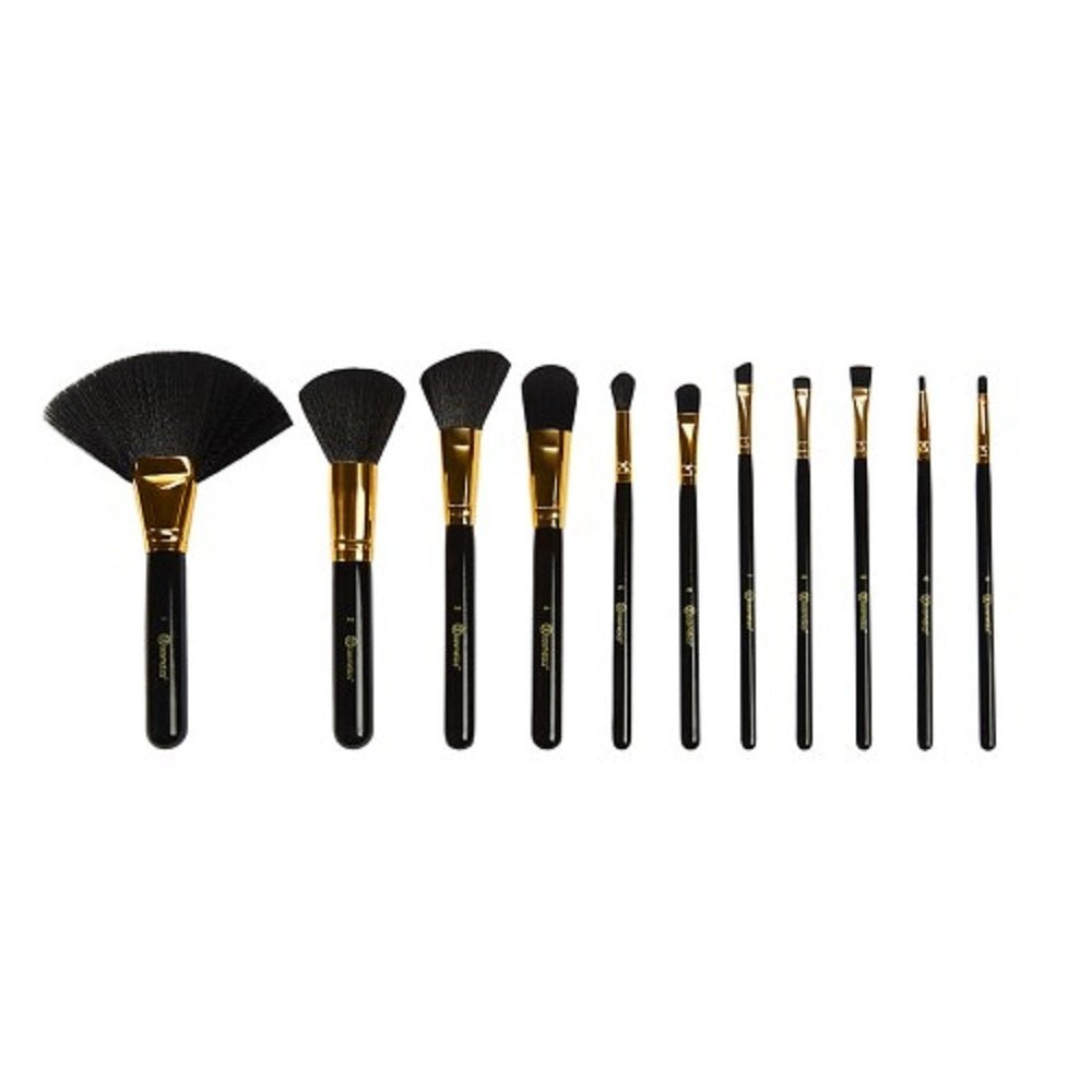 black gold makeup brush kit