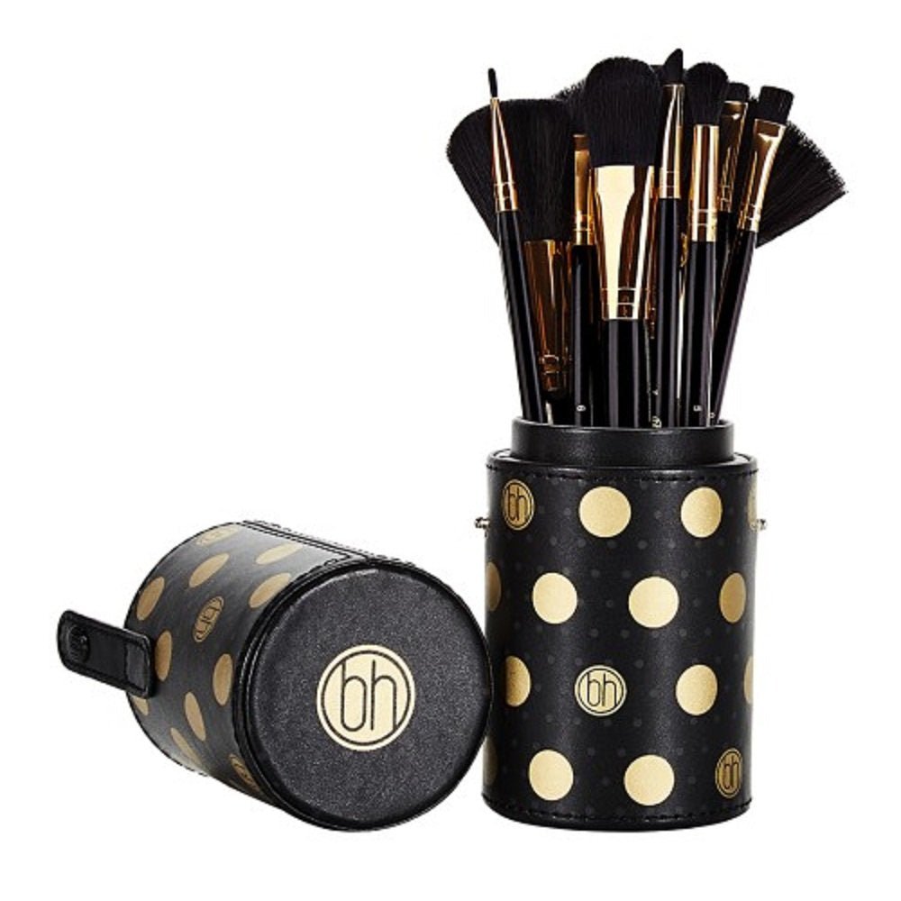 black makeup brush kit
