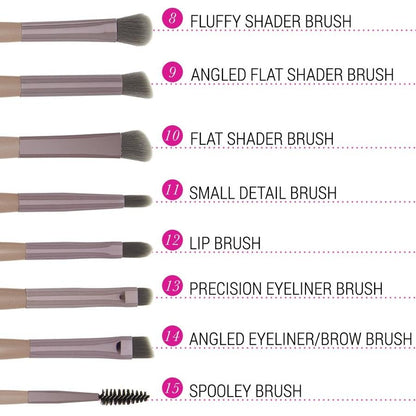 BH Cosmetics Lavish Elegance15 Piece Brush Set