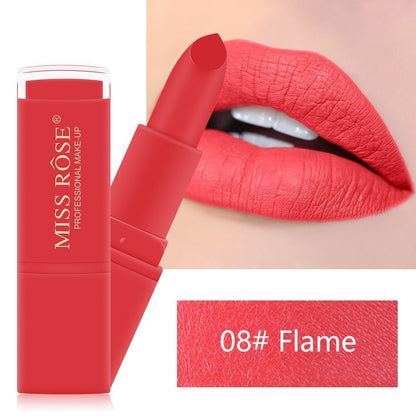 Miss Rose Matte Waterproof Lipsticks (Red)