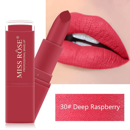 Miss Rose Matte Waterproof Lipsticks (Red)