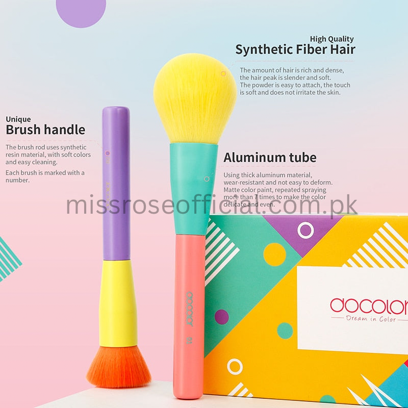 15pcs Colorful Makeup Brushes