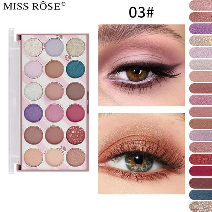 MISS RÔSE® New 18 Color Eyeshadow Palette