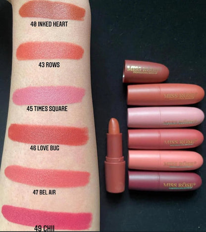 MISS RÔSE®  Lipstick - Velvet Lipsticks