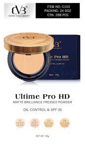 CVB Ultime Pro HD Matte Briliance Pressed Powder Oil Control & SPF 30