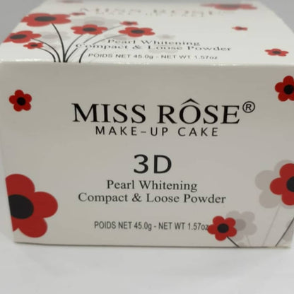 Miss Rose 3 in1 Compact and Loose Powder (2 compact powder + 1 loose powder)