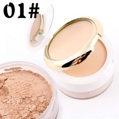 Miss Rose 3 in1 Compact and Loose Powder (2 compact powder + 1 loose powder)