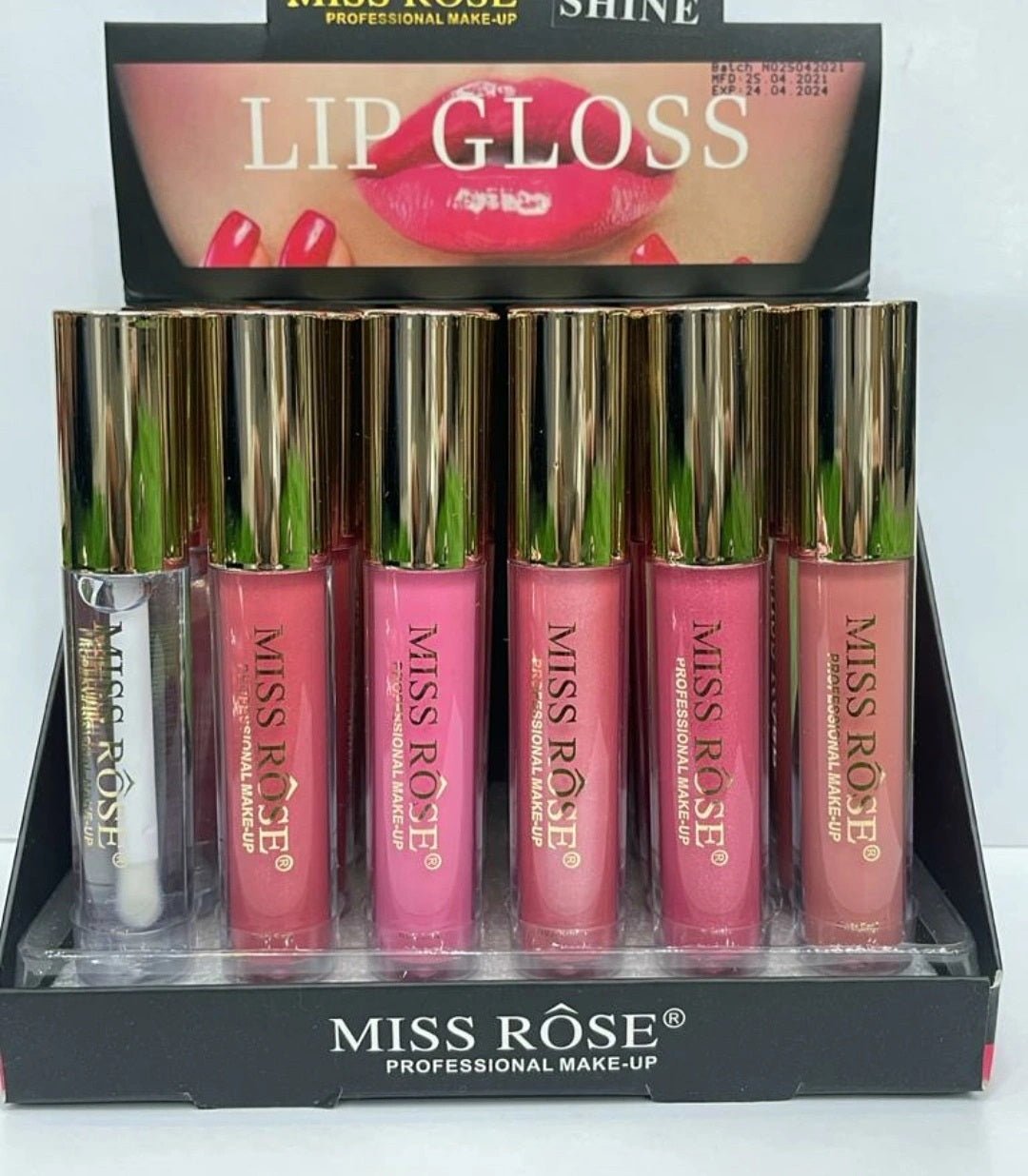 Miss Rose New Gold Lip Gloss (Shine) 22