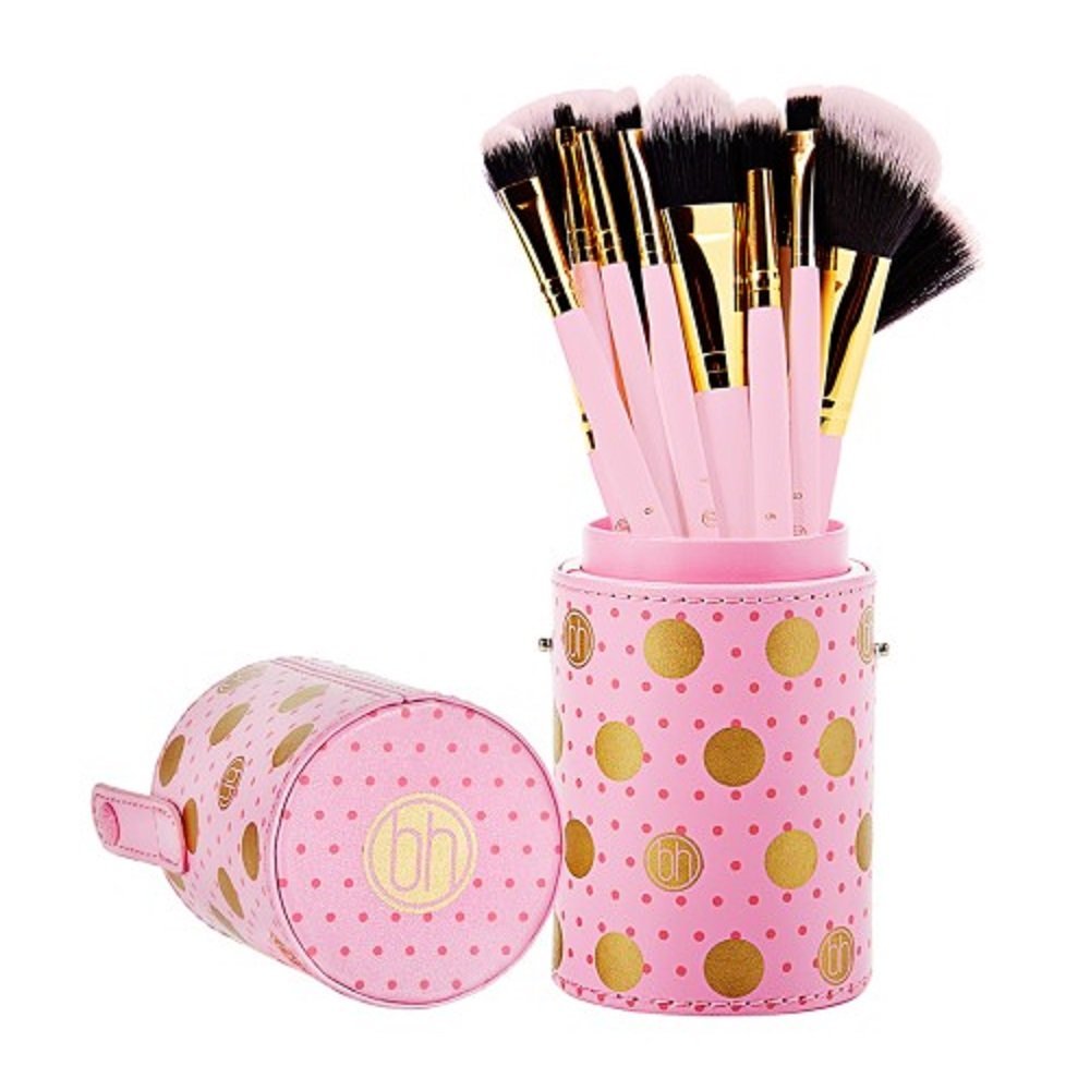 polka dots makeup brush kit
