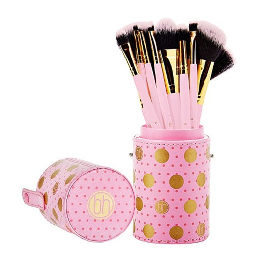 polka dots makeup brush kit