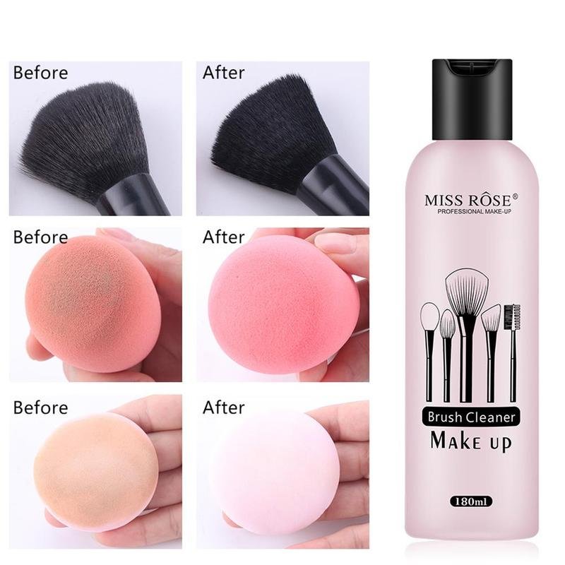 MISS ROSE New Professional Sponge Puff and Makeup Brush Cleaner