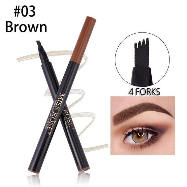 Brown 4 Forks Eyebrow Pen