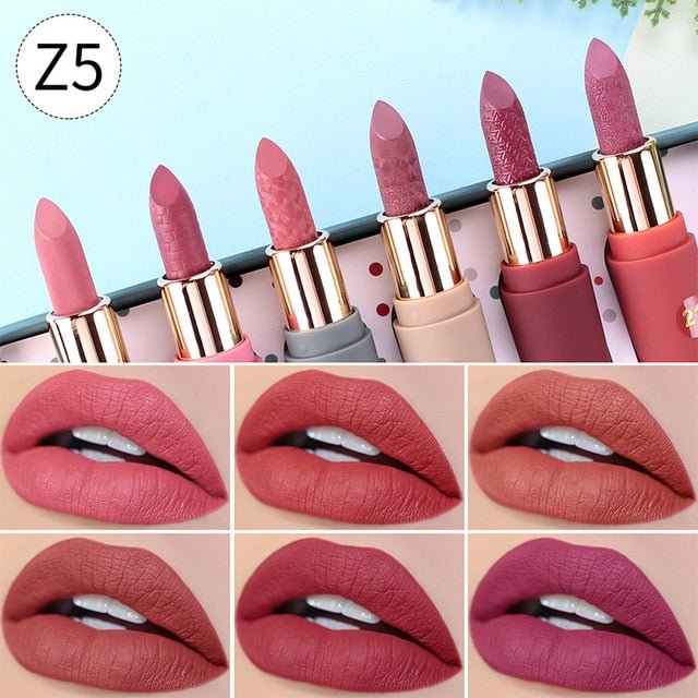 MISS ROSE 6-Color set Morandi Lipsticks