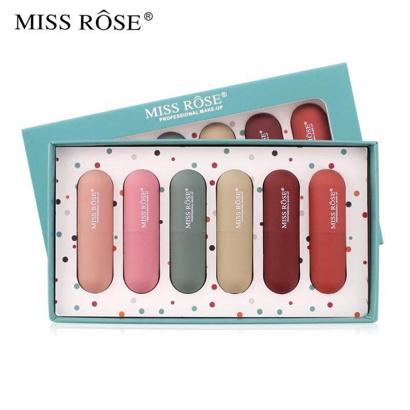 MISS ROSE 6-Color set Morandi Lipsticks