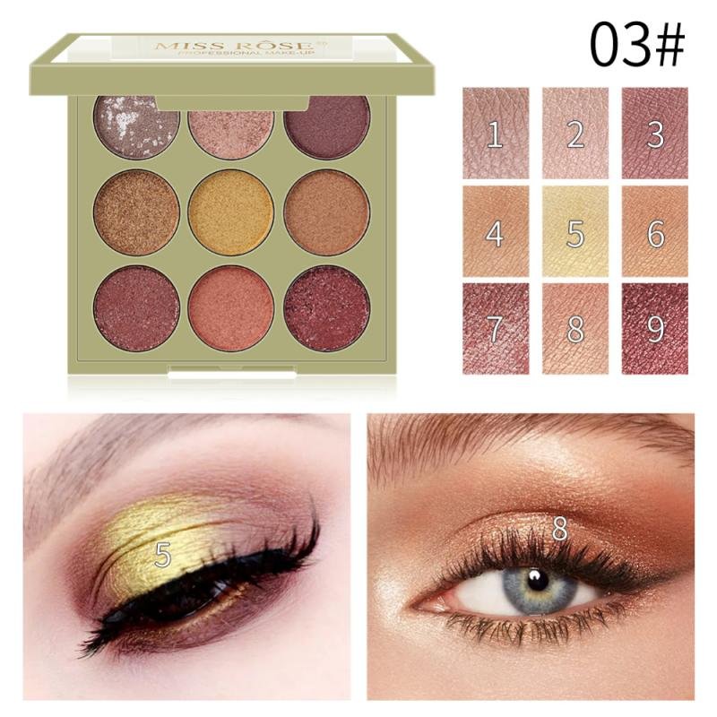 eye shadow with guliter