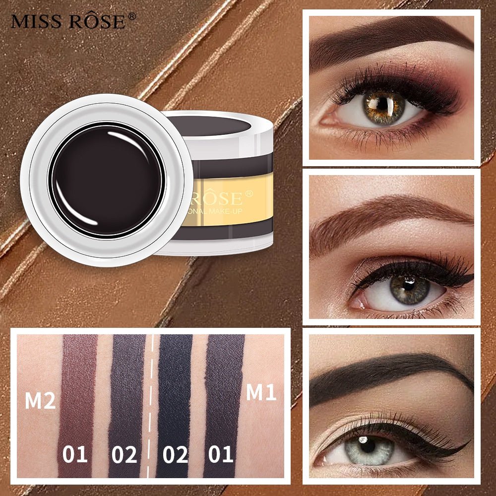 Miss Rose 2 in 1 One Kajal and One gel liner Miss Rose® Official Store